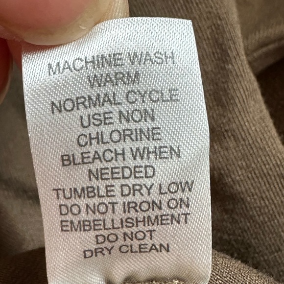 Charming Charlie NWT Olive Green Open Sleeves For Shoulders  Gold beading SZ S - Picture 9 of 12